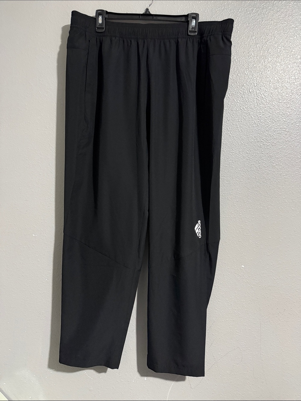 adidas Black Men's Athletic Joggers with Logo